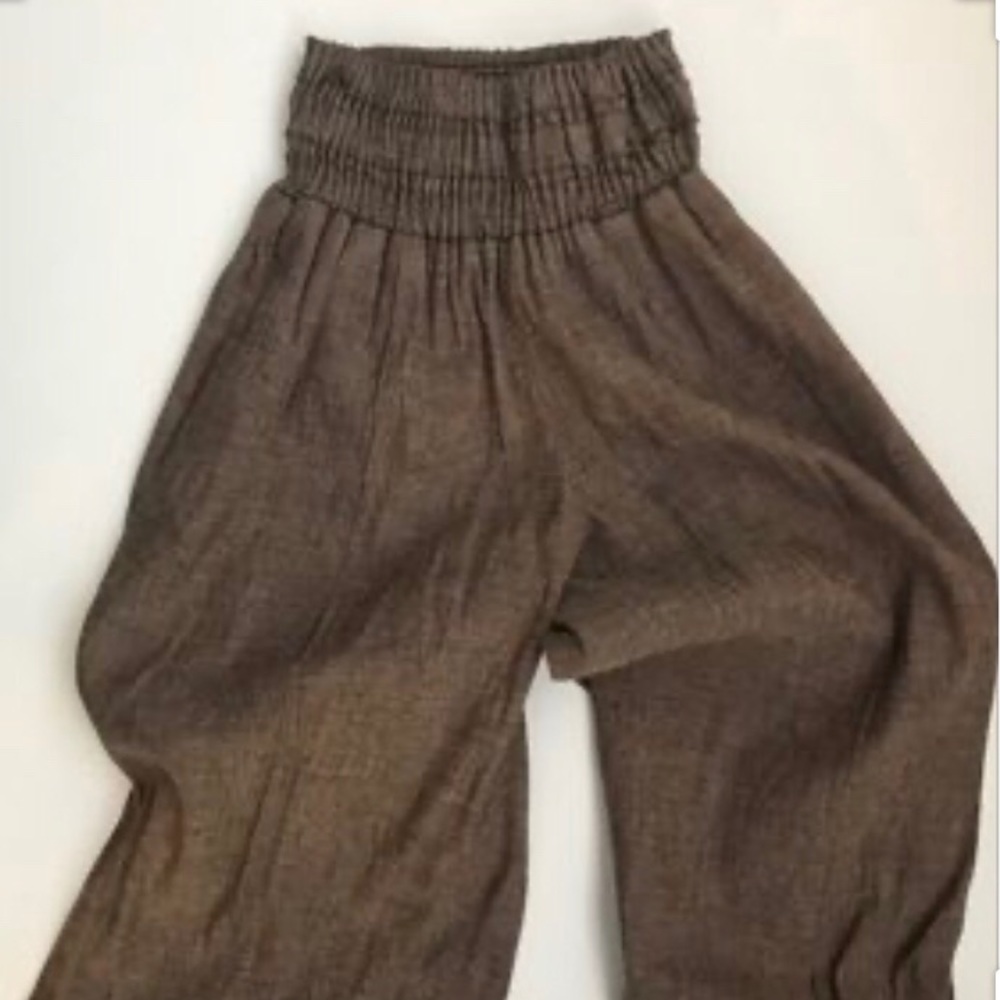 BCBG Widen Leg Linen Pants